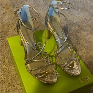 Gold Strappy Gianni Bini Sandals